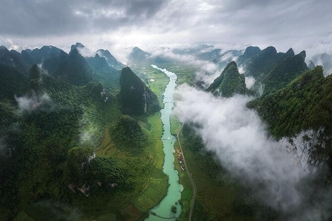 2 Days 1 Night Ban Gioc Waterfall Tour from Hanoi By Limousine - Nguom Ngao Cave and Ban Gioc Pagoda: two views, one hike, and a cool break underground