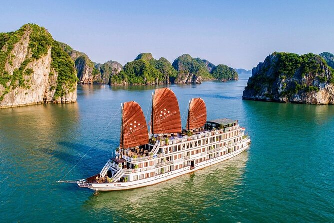 2 Days Halong Bay Tour from Hanoi - Day 1 on Halong Bay: Luon Cave, Ti Top views, and a cooking class on the sundeck