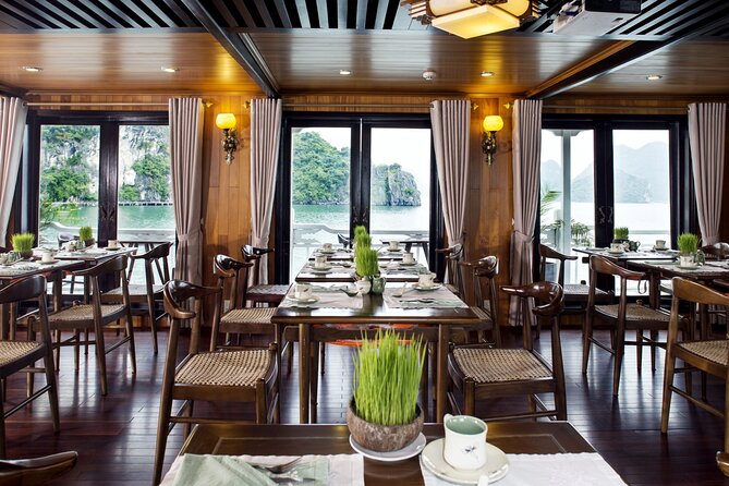 2D1N: Halong Bay 4-Star Cruise - Cave, Kayak, Swim, Meals - Day 2 schedule: morning exercises, breakfast, then the cave