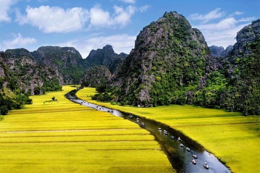 3 Day Hanoi - Ninh Binh - Halong Bay 5 Star Cruise & Balcony - Day 1: Bai Dinh Pagoda, Trang An by Boat, and Mua Cave Views