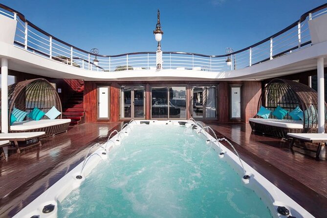 5/6/6++ stars All-Inclusive 2d/1n-ULTRA LUXURY STYLE-cruising LIKE A BOSS - Day 1 in Lan Ha: Ba Trai Dao Beach Time Plus Sunset Deck Routines