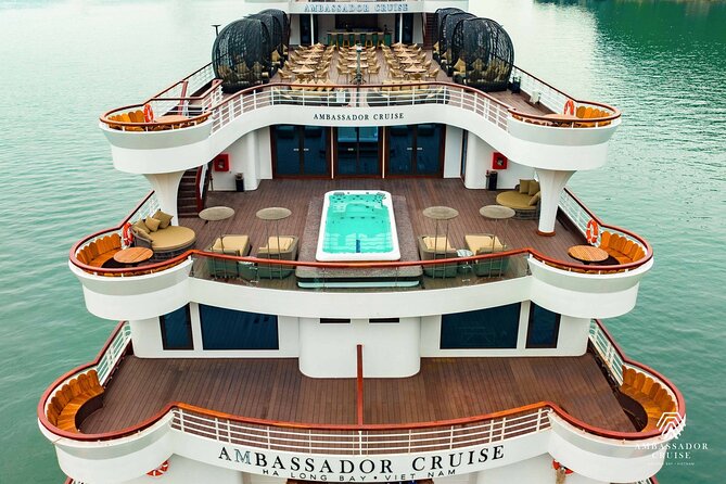 Ambassador Cruise The Largest Day Cruise in Halong Bay - Luon Cave and the optional kayak/bamboo boat choices