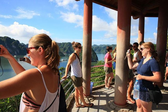 Apricot Halong Cruise Discovering Titov And Amazing Cave 2 Days 1 Night - Hanoi pickup and the ride to Tuan Chau Marina