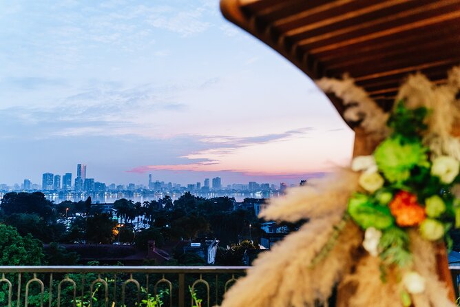 Authentic Bun Cha Hanoi making - with skyline view of Westlake - Location realities: rooftop views, start point, and weather planning