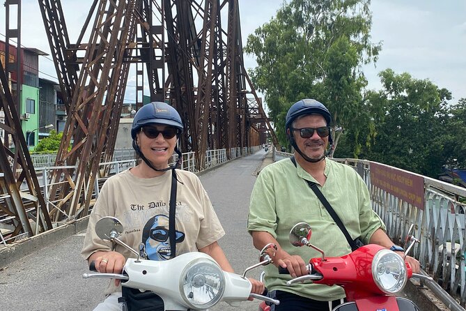 Bat Trang Ceramic Village Half-day Vespa Tour from Hanoi - Hotel pickup to the Long Bien Bridge start: getting out of the city fast