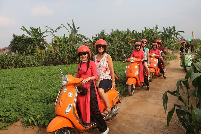 Beautiful Female Riders Vespa Red River Countryside Tour 5 Hours - Safety, comfort, and what to wear for a 5-hour scooter ride