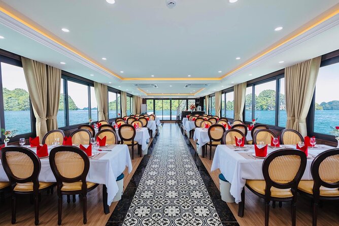 Best Halong Bay Tour One Day On Luxury Cruise 6 Hours Cruising - Lunch Onboard: Local Seafood (Plus a Vegetarian Menu)