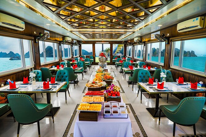 Best seller Halong Bay Day Cruise - On the Boat in Ha Long Bay: Views, Lunch, and the Rock Formations