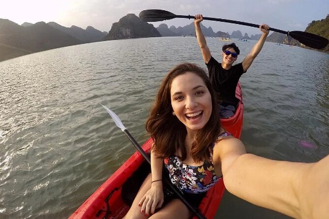 BEST UNIQUE 3-Day Halong Bay Cruise, Lan Ha & Cat Ba Island - Day 2 on Ha Long Bay: Sunrise, Morning Exercises, and Kayak Time