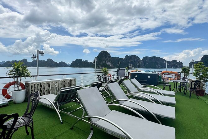 Best Value Ha Long bay 1 day - Lunch, kayak, swimming, transfer - A modern cruise experience with a rooftop jacuzzi pool