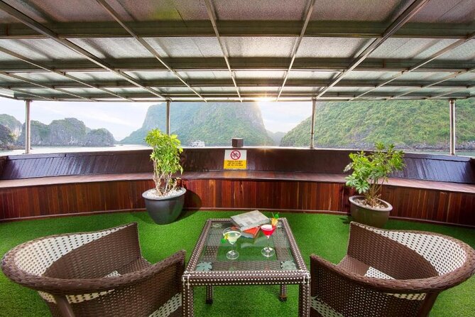 Charming Cruise 2-day Explore Halong Bay from Hanoi - Day 1 on Lan Ha Bay: lunch views, Viet Hai Village, and anchoring at sunset