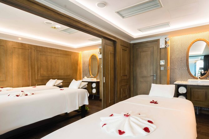 Chill Cruise full-day Explore Halong Bay - Sundeck Time, Live Band (Except Mondays), and Optional Cooking Class