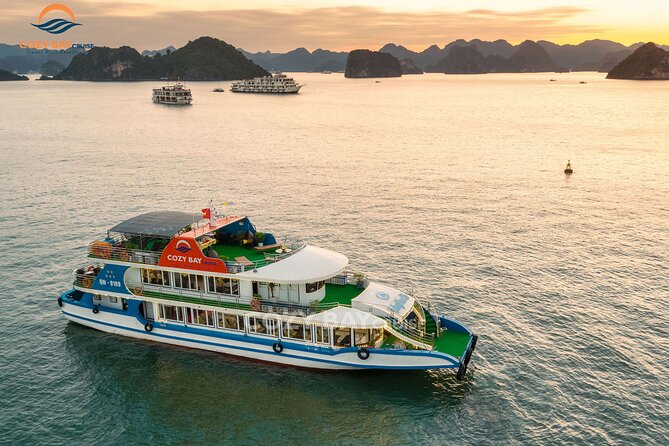 Cozy Bay Halong 5-Star Day Cruise, Buffet, Cave, Kayak, Swimming - Suong Sot Cave: stunning views, lots of stairs