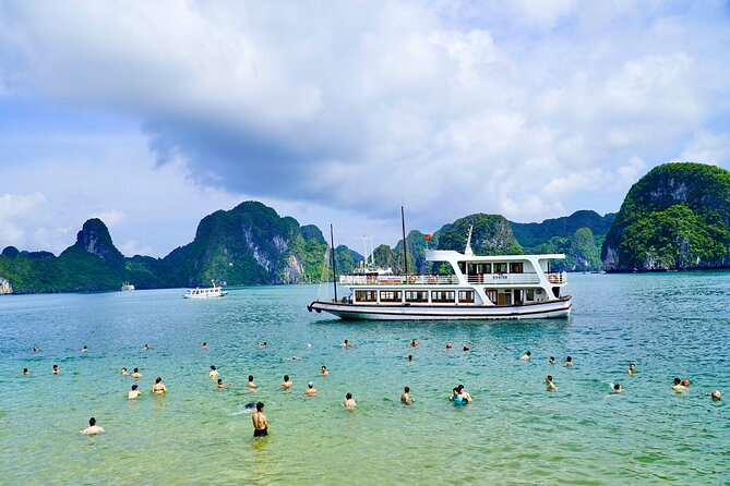 DELUXE Halong Bay Day Tour From Hanoi, Daily Operated 2024 - 2025 - Sunset Party, Floating Village Passing, and Sea Views