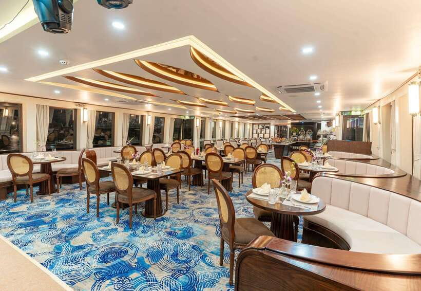 Discover Halong Symphony The Most Stunning Cruise In The Bay - Sunset Party and Afternoon Tea: The Best “No-Work” Segment
