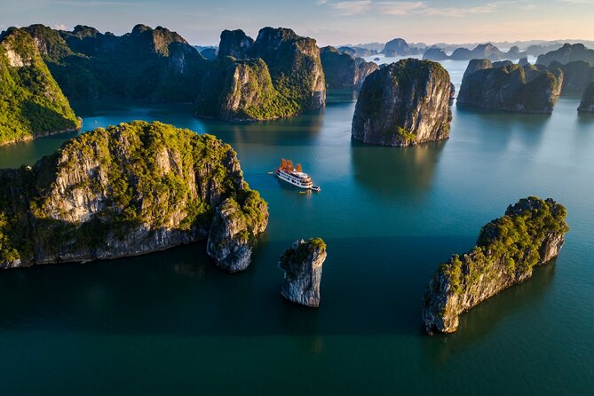 Emperor Cruises Experience 2 Days 1 Night in Halong Bay. - Tuan Chau Island boarding: where the cruise starts feeling like a vacation