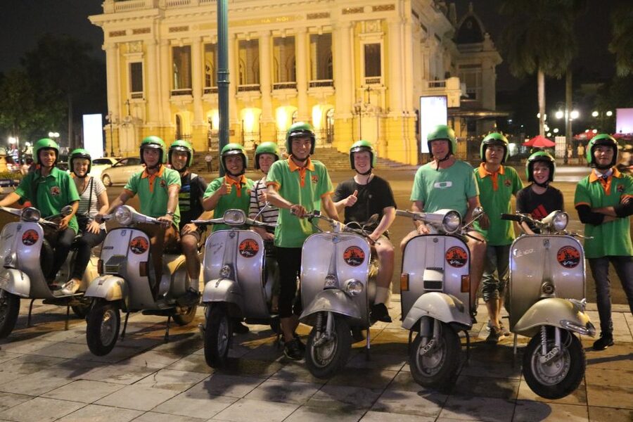 Enjoy Hanoi Like a Local - Vespa & Street Food Tour by Night - Truc Bach Lake: a romantic ride-and-snack moment