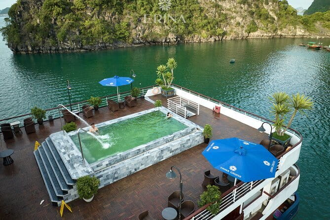 Erina Cruise 5-star cruise 2 day visit Lan Ha Bay private balcony - From Hanoi Old Quarter to the bay: the limousine part that matters