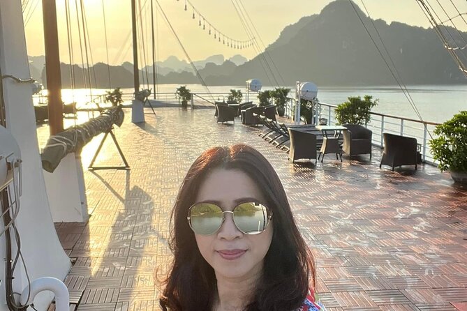 Erina Cruise Lan Ha Bay Halong Bay 3 days 2 nights depart from Hanoi Old Quarter - Day 3: Dark & Bright Cave by tender, then the trip back to Ha Long and Hanoi