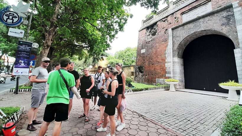 Explore Hanoi Old City By Cycling Tour With Small Groups - Hanoi Citadel and the Old Rails: Walls, Exhibits, and the Train Street Feel