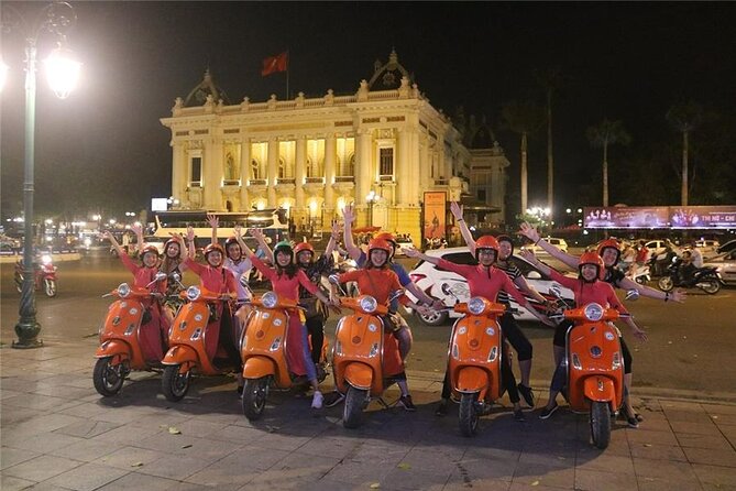 Female Riders Vespa Night Street Food + Train Street food 4 Hours - Stop 5: Ba Dinh Square and a romantic lake-circuit ride (20 minutes)