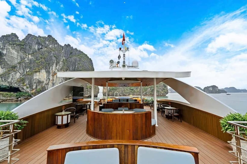 From Ha Long: Luxury Symphony Day Cruise with 2 Jacuzzi Pool - Lunch on Board: Buffet Options and the “Set Menu” Twist