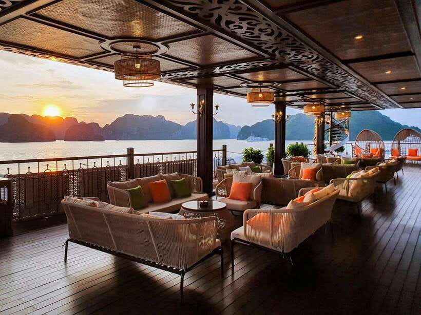 From Hanoi: 2-Day Ha Long Bay by Indochine Premium Cruise - Day 1: scenic cruising, Luon Cave, and Surprise Cave on foot