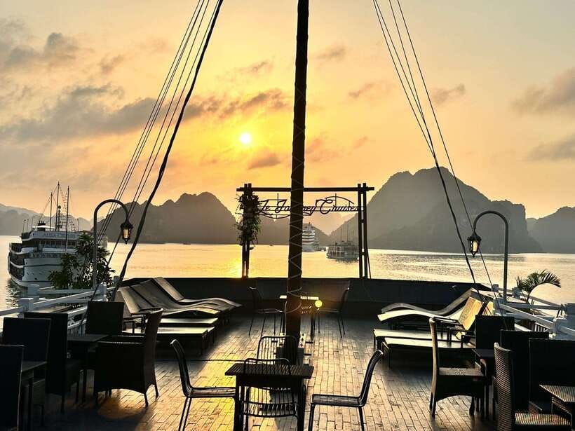 From Hanoi: 3D2N Ha Long & Lan Ha Bay by Le Journey Cruise - Day 2: Lan Ha Bay Caves, Dark and Bright Cave, Kayaking, and Swimming