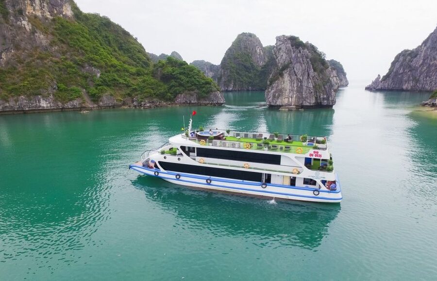 From Hanoi: Ha Long Bay Luxury Cruise Day Tour with Jacuzzi - Lunch on Board: Vietnamese Buffet Food With Real Choices