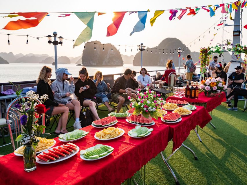 From Hanoi: Halong Bay Day Trip w/ Cave, Island & Kayak - Onboard Lunch: Vietnamese Seafood (Vegetarian Options Included)