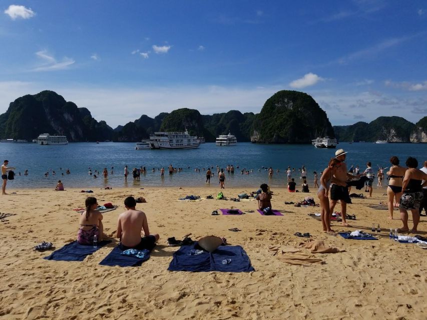 From Hanoi: Halong Bay Day Trip w/ Cave, Island & Kayak - Titop Island: Beach Down Time or a Summit Hike