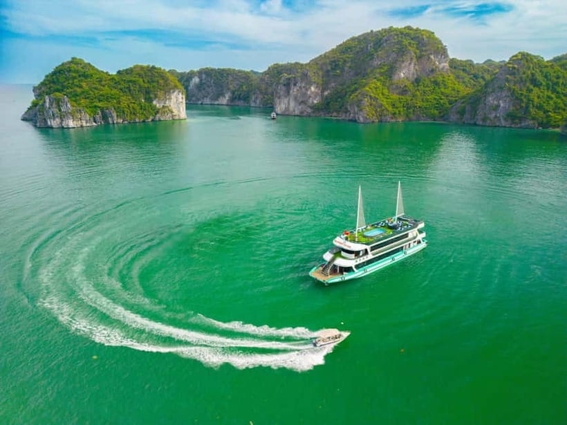 From Hanoi: Halong bay Luxury tour on 5 star cruise - The crowds reality: where Ha Long Bay can feel busy