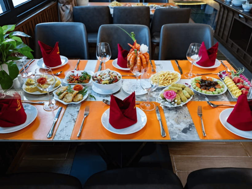 From Hanoi: Lan Ha Bay and Cat Ba Island Cruise with Lunch - Top deck relax time, sunset tea, and the ride back to Hanoi