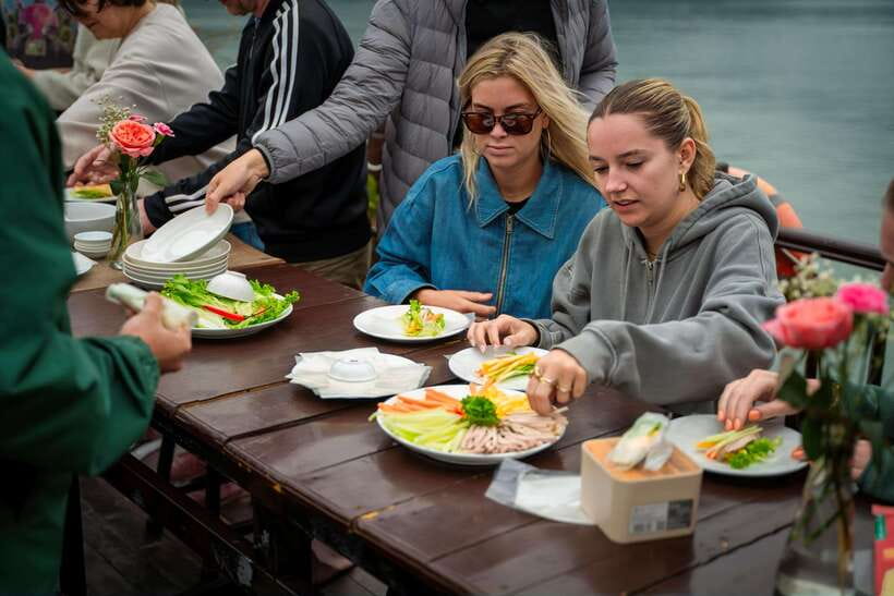From Hanoi: Lan Ha Bay | Kayaking, Sightseeing, Cruise Trip - Fish farm visit and hands-on cooking class moment