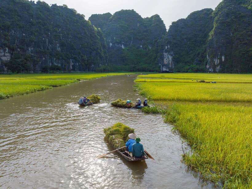 From Hanoi: Ninh Binh- Hoa Lu-Tam Coc- Mua Cave- Highlight - The Optional Bike Ride: A Quick Way to Feel Limestone Country