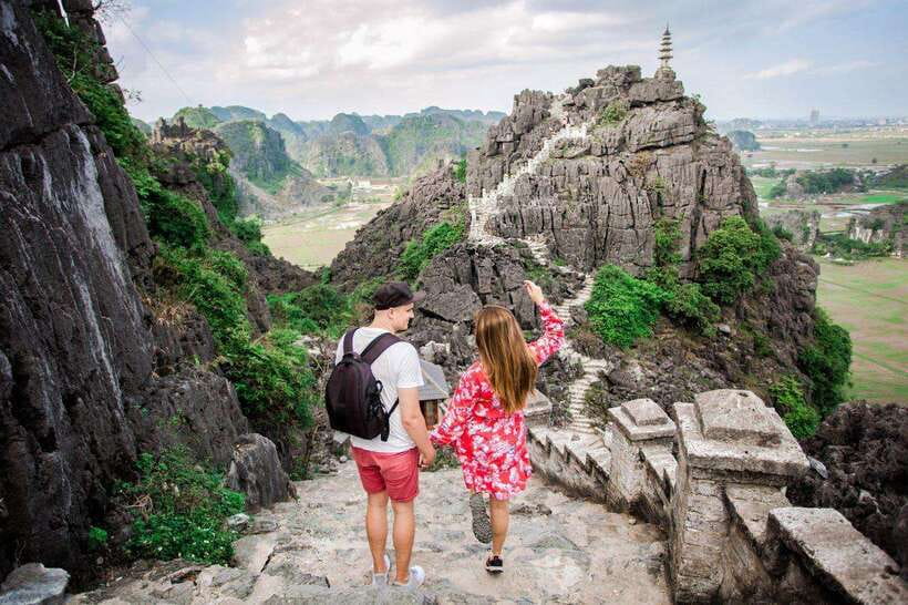 From Hanoi: Ninh Binh- Hoa Lu-Tam Coc- Mua Cave- Highlight - Guides Make It Work: Mike, Quy, and May’s Local Energy