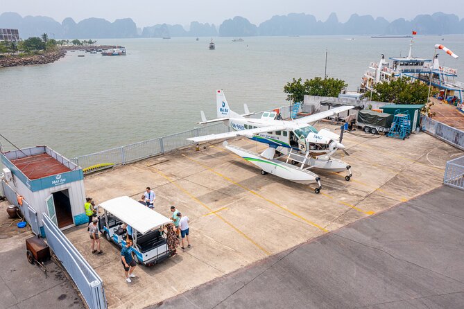 From Hanoi to Halong Bay 1 Day Tour with Scenic Seaplane & Cruise - Hanoi to Tuan Chau: private transfer and the check-in rhythm