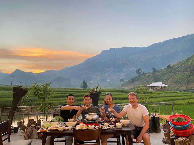 From Hanoi: Trek and Stay: 3-Day Sapa Highlands Adventure - Day 2: Y Linh Ho and Lao Chai walking, then lunch and overnight in Ta Van