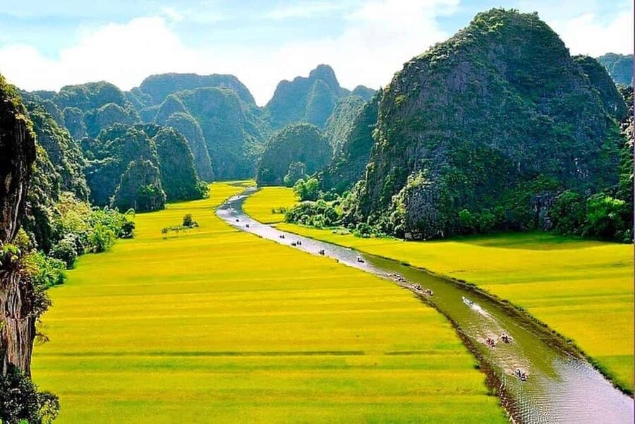 From Hanoi: Visit Hoa Lu & Trang An or Tam Coc & Mua Caves - Cycling Through Limestone Valleys on Small Roads