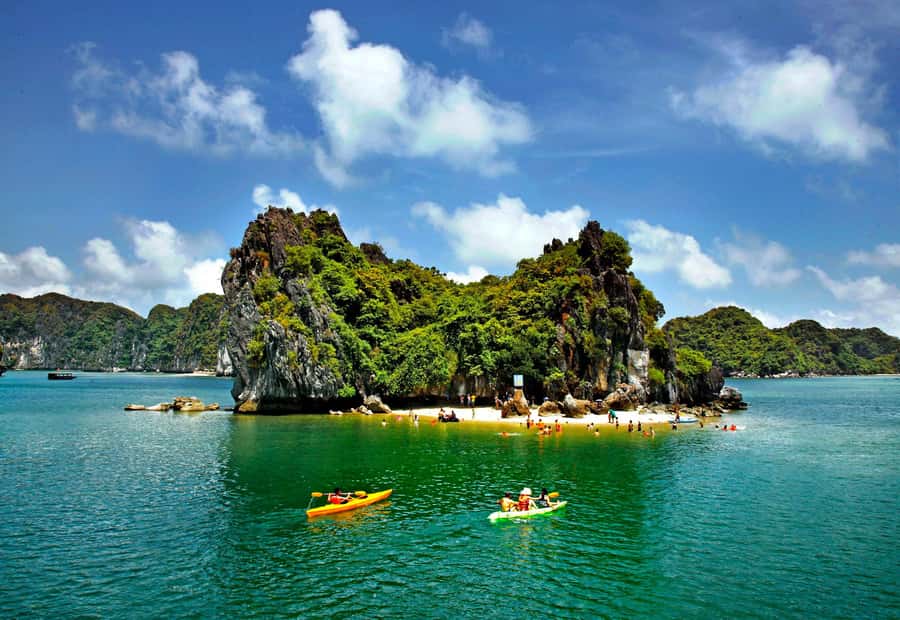 Full day boat trip with Cat Ba's captain Jack - Lan Ha Bay cruising: fishing village mornings and shape-filled islands