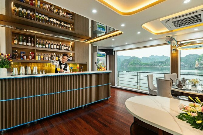 Full day Halong Bay Luxury Cruise - buffet lunch, kayak, swim. - Ti Top Island: Swim, Beach Time, or the 500-Step View