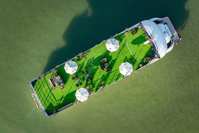 Full Day Halong Bay Tour with Lunch, Sunset Party from Hanoi - On the water: welcome drink, comfort, and changing views