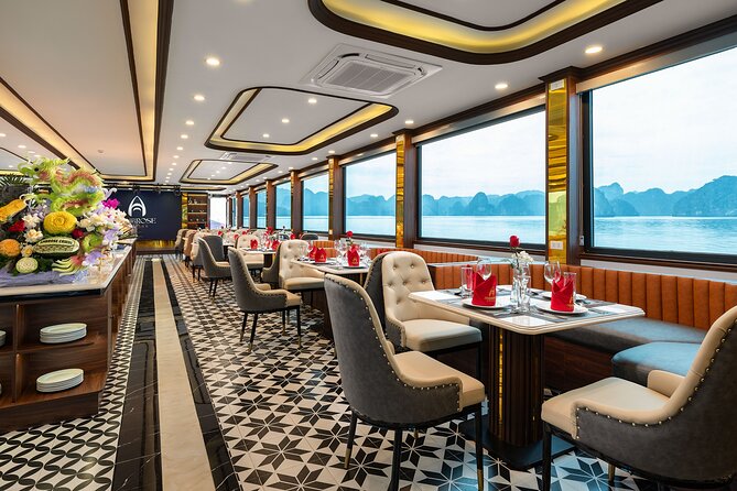Full Day Halong Bay Tour with Lunch, Sunset Party from Hanoi - Ti Top/Titov Island: your panorama payoff before the sunset party