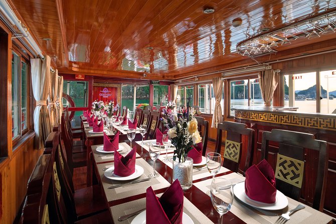 Ha Long Bay 2D1N on 2-star-plus Cruise - Sunset on the sundeck, then a spring-roll cooking class