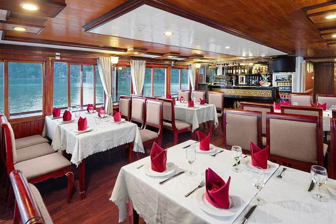 Ha Long Bay 2D1N on a 3-Star Cruise - Day 2 in Hang Luon Cave lagoon: tai chi, kayak or bamboo boat, and spring rolls