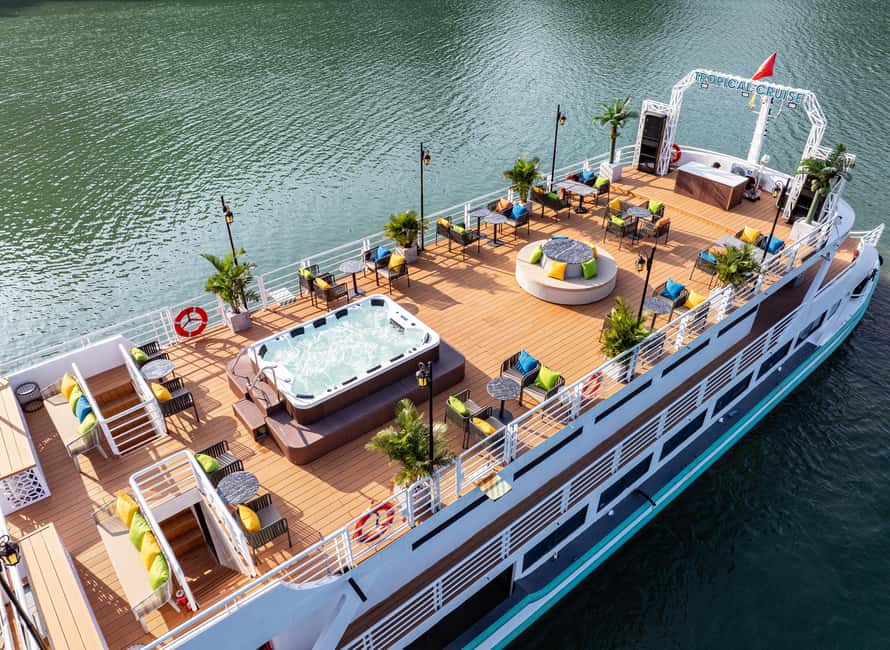 Ha Long Bay Luxury Day Cruise with Buffet Lunch - Luon Cave kayaking or bamboo boat: lagoon views and monkey chances