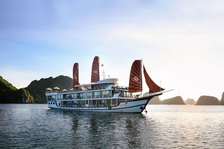 Ha Long & Lan Ha Bays: 2-Day Cruise with Meals & Kayaking - Day 1: Tuan Chau check-in, cave rowing, cooking, and sunset party