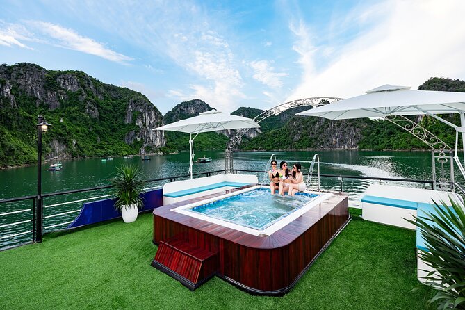 Halong 5star Cruise Day Trip: Buffet Lunch, Jacuzzi & Kayaking - Check-in at Tuan Chau and the 5-star cruise rhythm