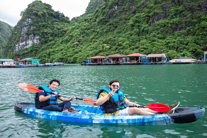 Halong Amazing Sail Luxury 1 Day Small Group Tour 7-Hour Cruising - Stop 3: Hang Luon water cave by kayak or bamboo boat