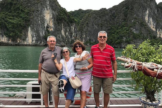 HaLong Bay 1Day 6hrs cruising - Alova Premium Cruise - Limousine - Titov Island and Ti Top Beach: the viewpoint payoff